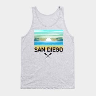 San Diego Design, with Black Lettering Tank Top